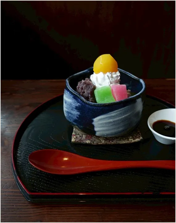 わらびクリームあんみつの画像